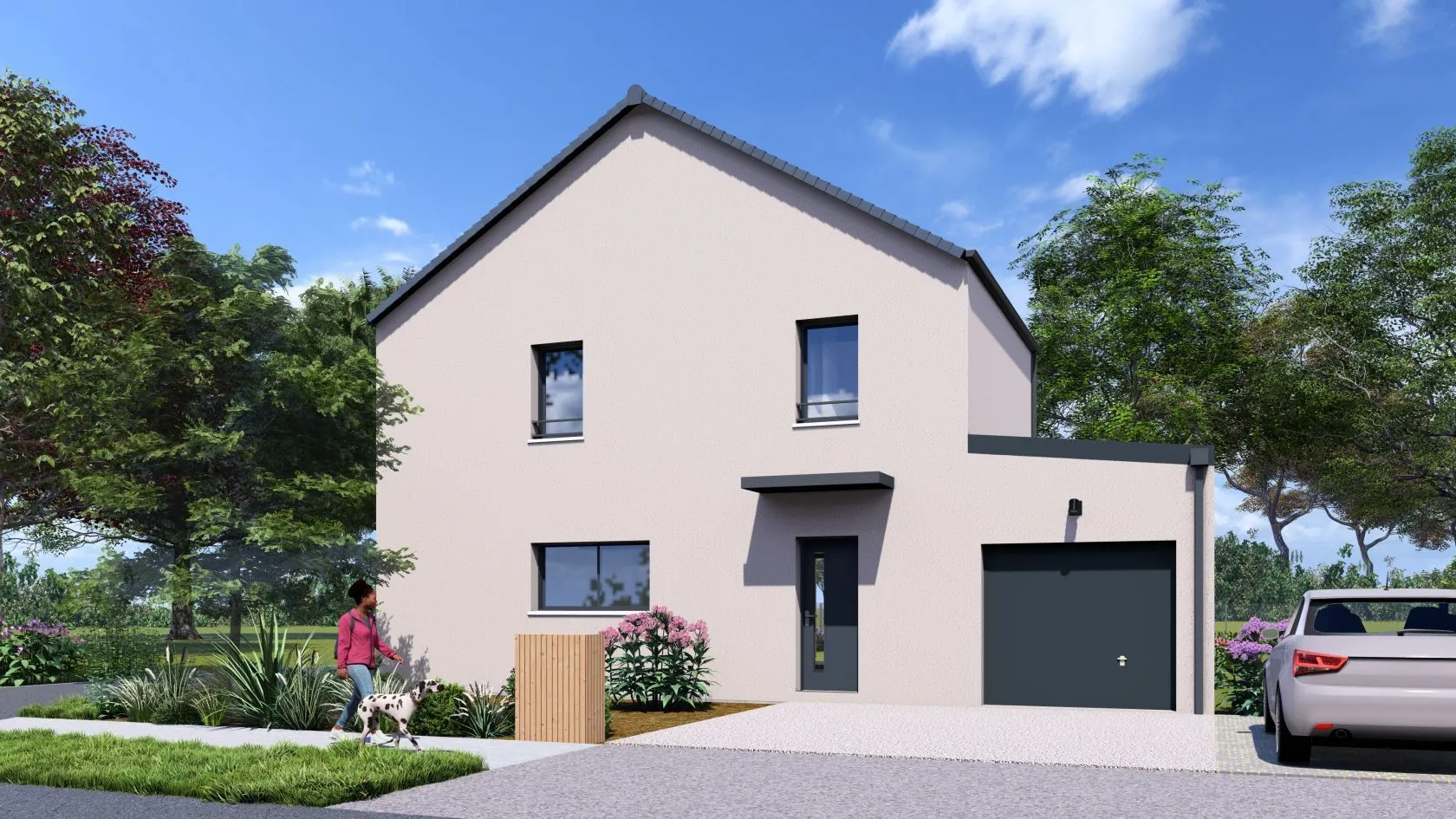 Maison neuve 99 m² à Saint-Martin-du-Fouilloux (49170)