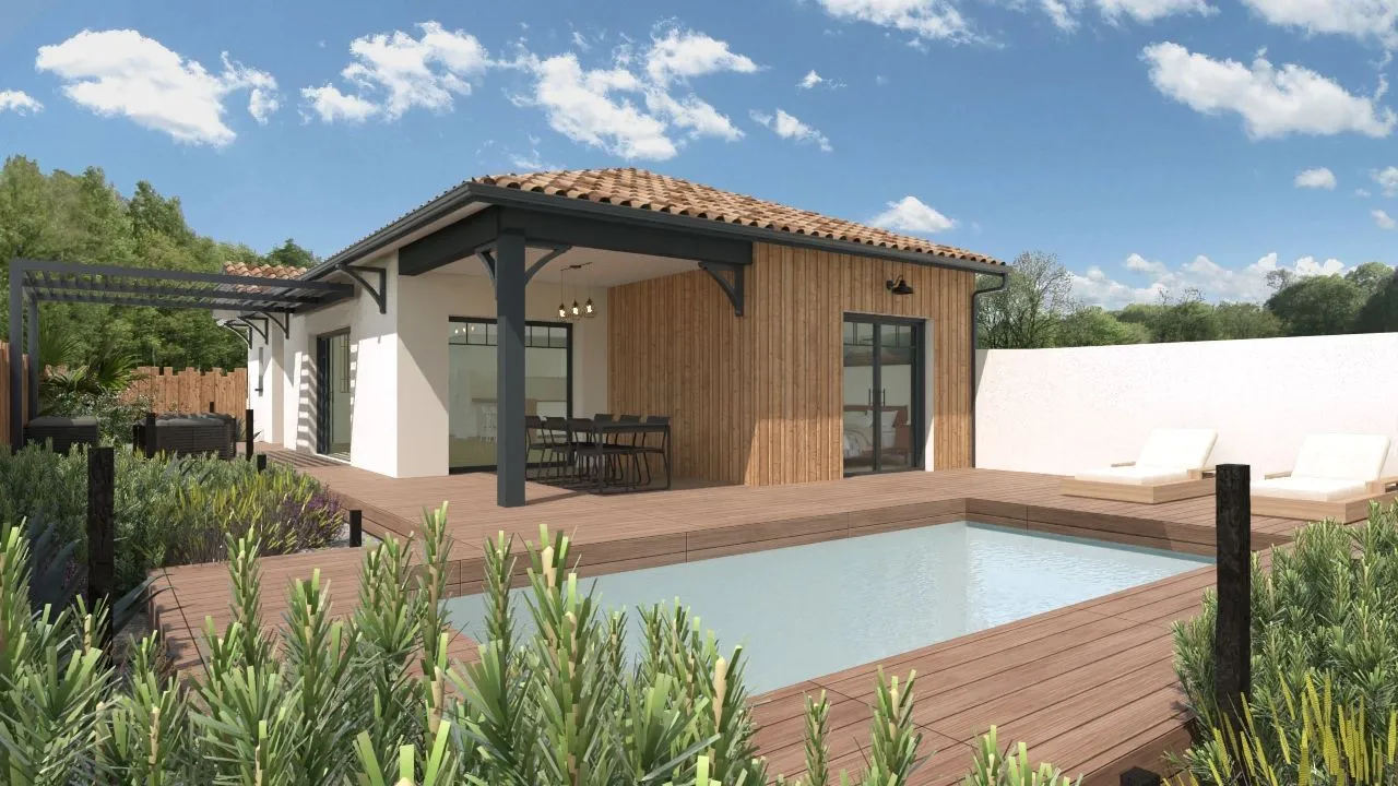 Mbs - 5-3 Ambiance Mer -90m² - Modele Rectangle - Tc - — modèle de maison