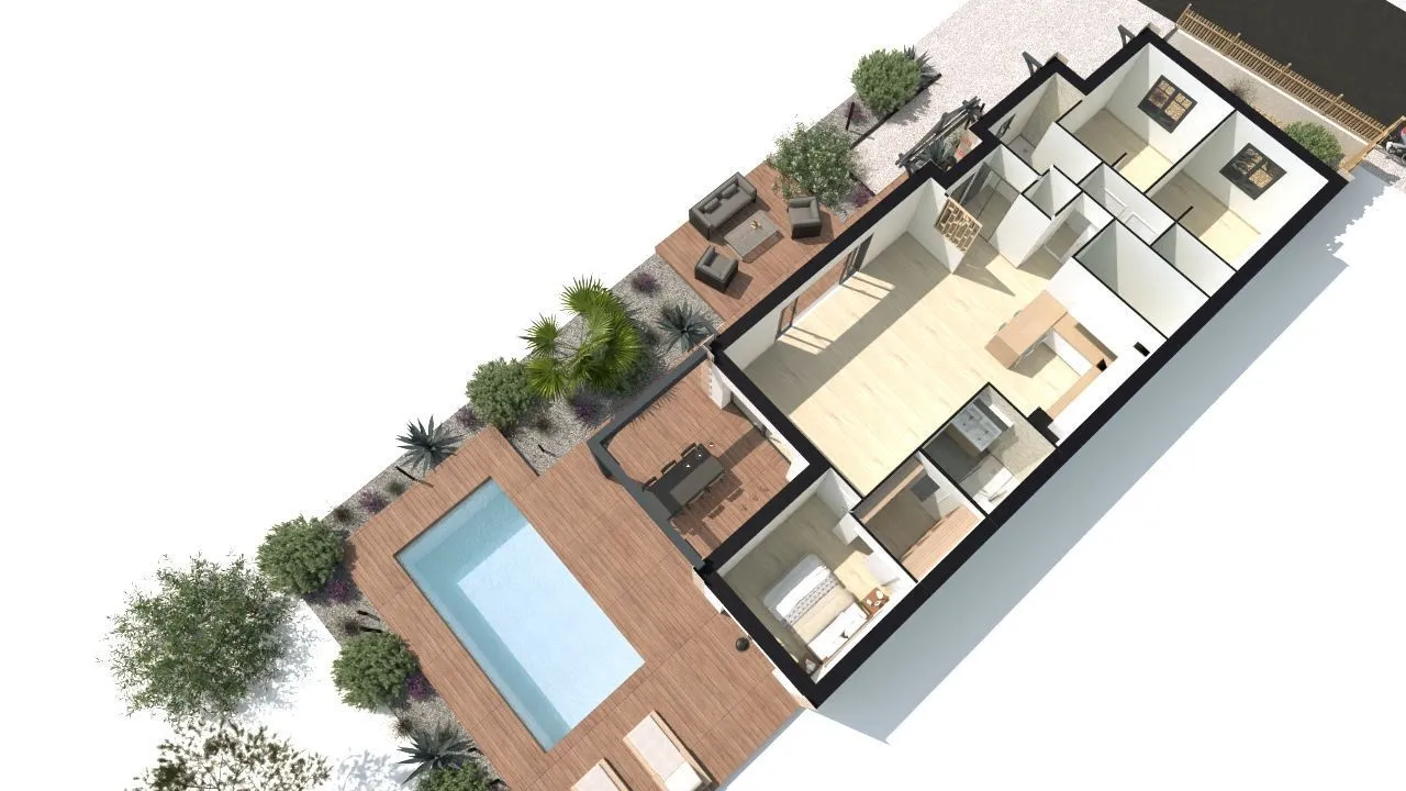 Mbs - 5-3 Ambiance Mer -90m² - Modele Rectangle - Tc - — modèle de maison