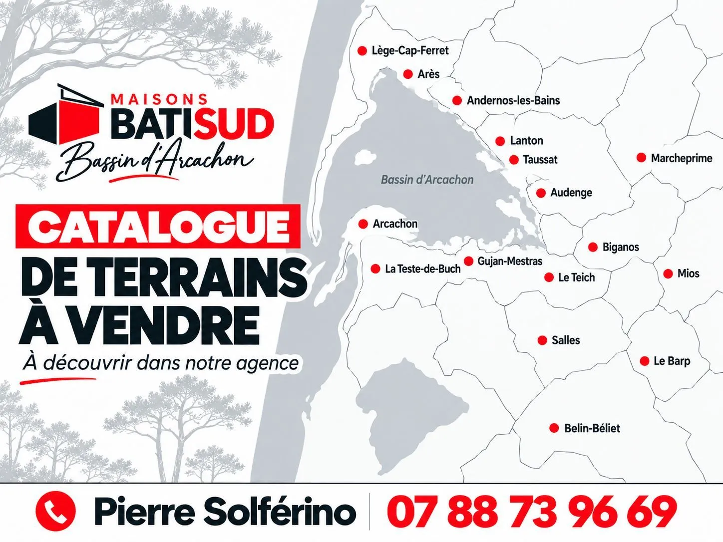 Terrain à bâtir 608 m² au Teich (33470)