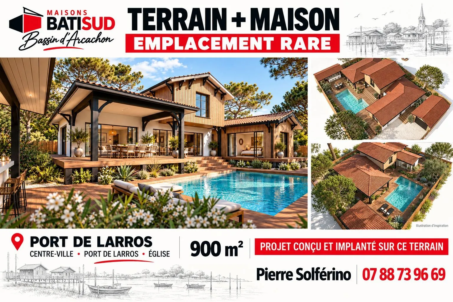 Maison neuve 150 m² à Gujan-Mestras (33470)