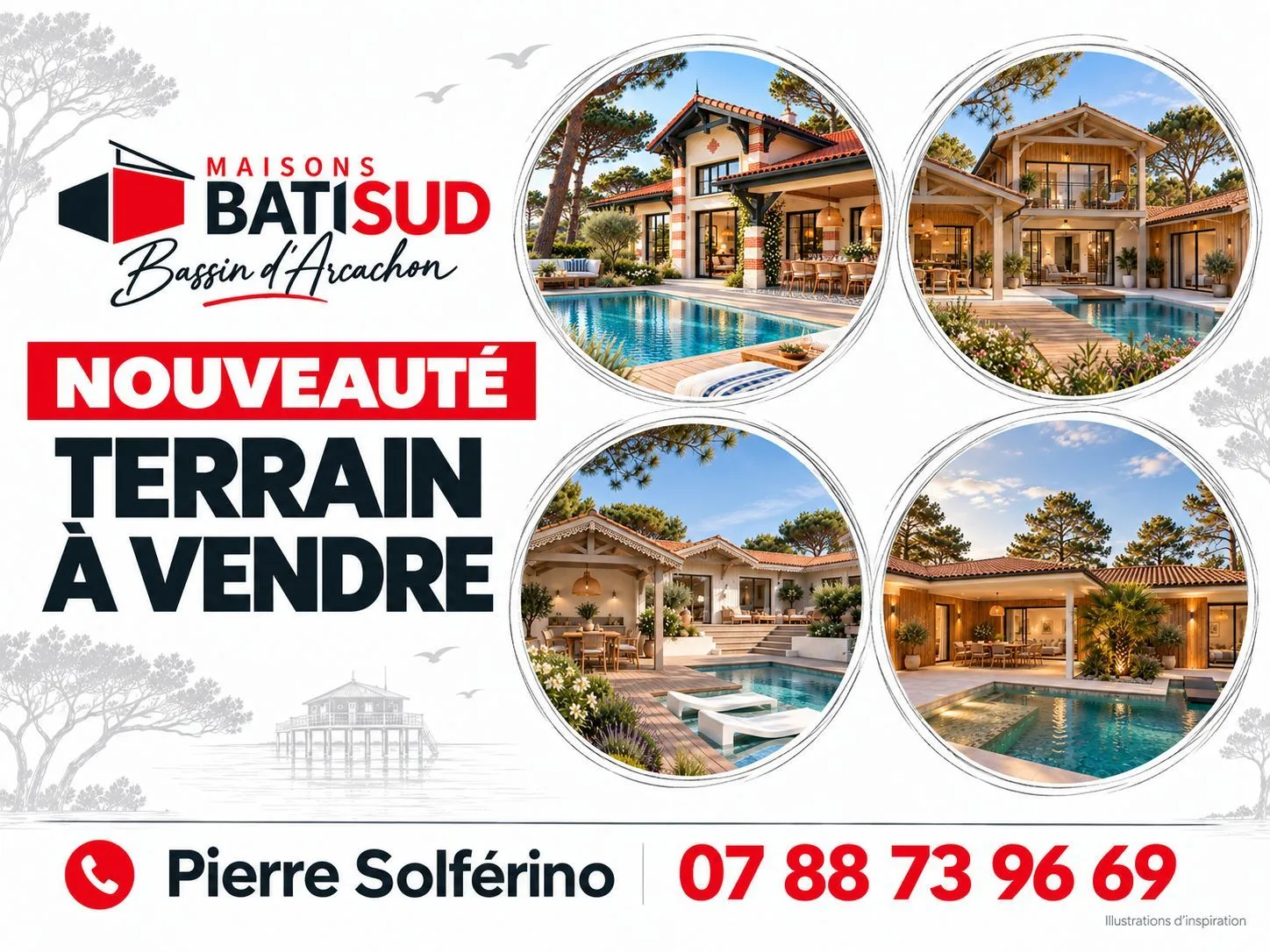 Terrain à bâtir 600 m² à Audenge (33980)