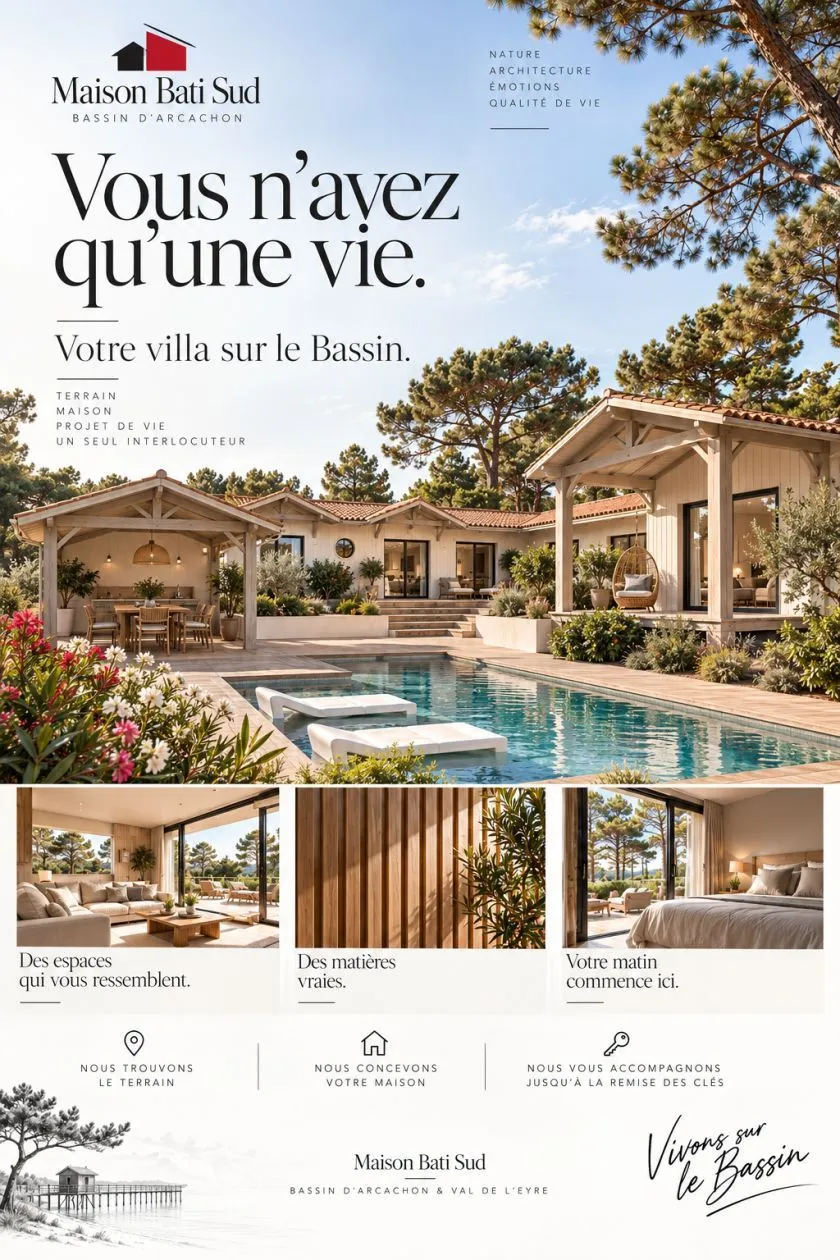 Terrain à bâtir 600 m² à Audenge (33980)