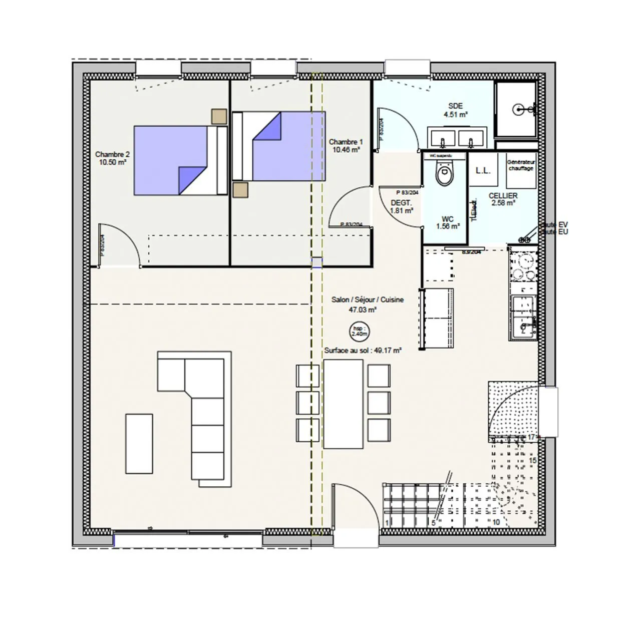 Maison neuve 111 m² au Cheix-sur-Morge (63200)