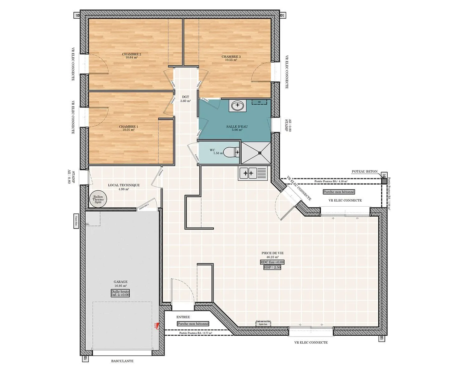 Topaze T 3ch 93 — modèle de maison
