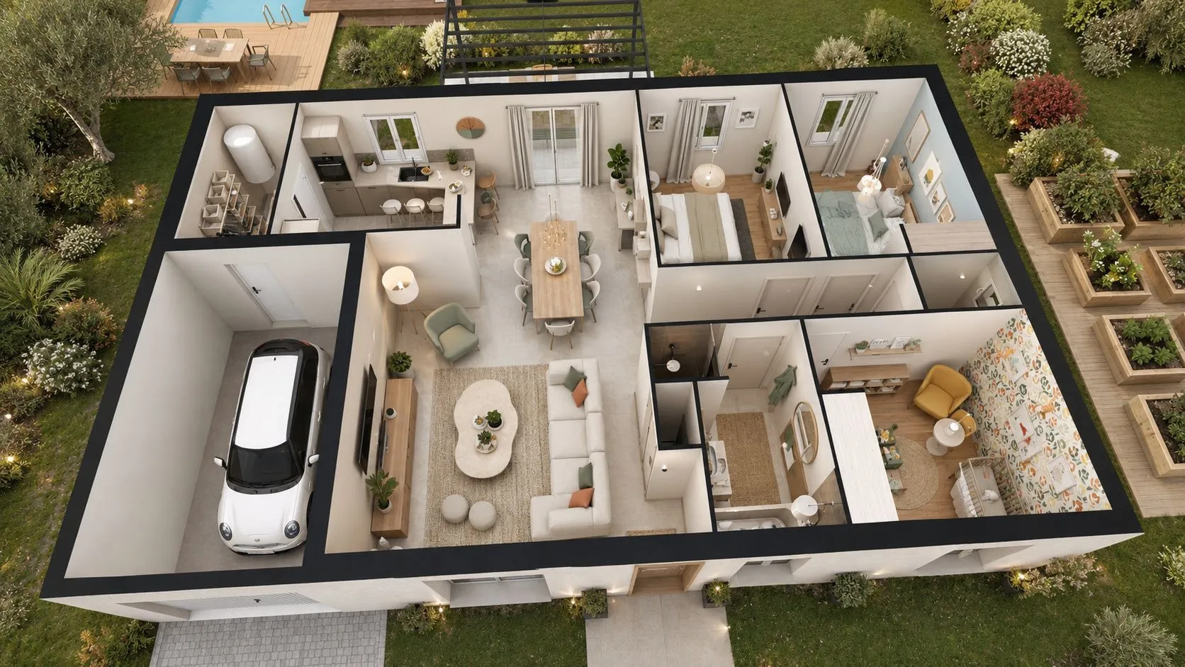 Maison neuve 90 m² à Dompierre-les-Ormes (71520)