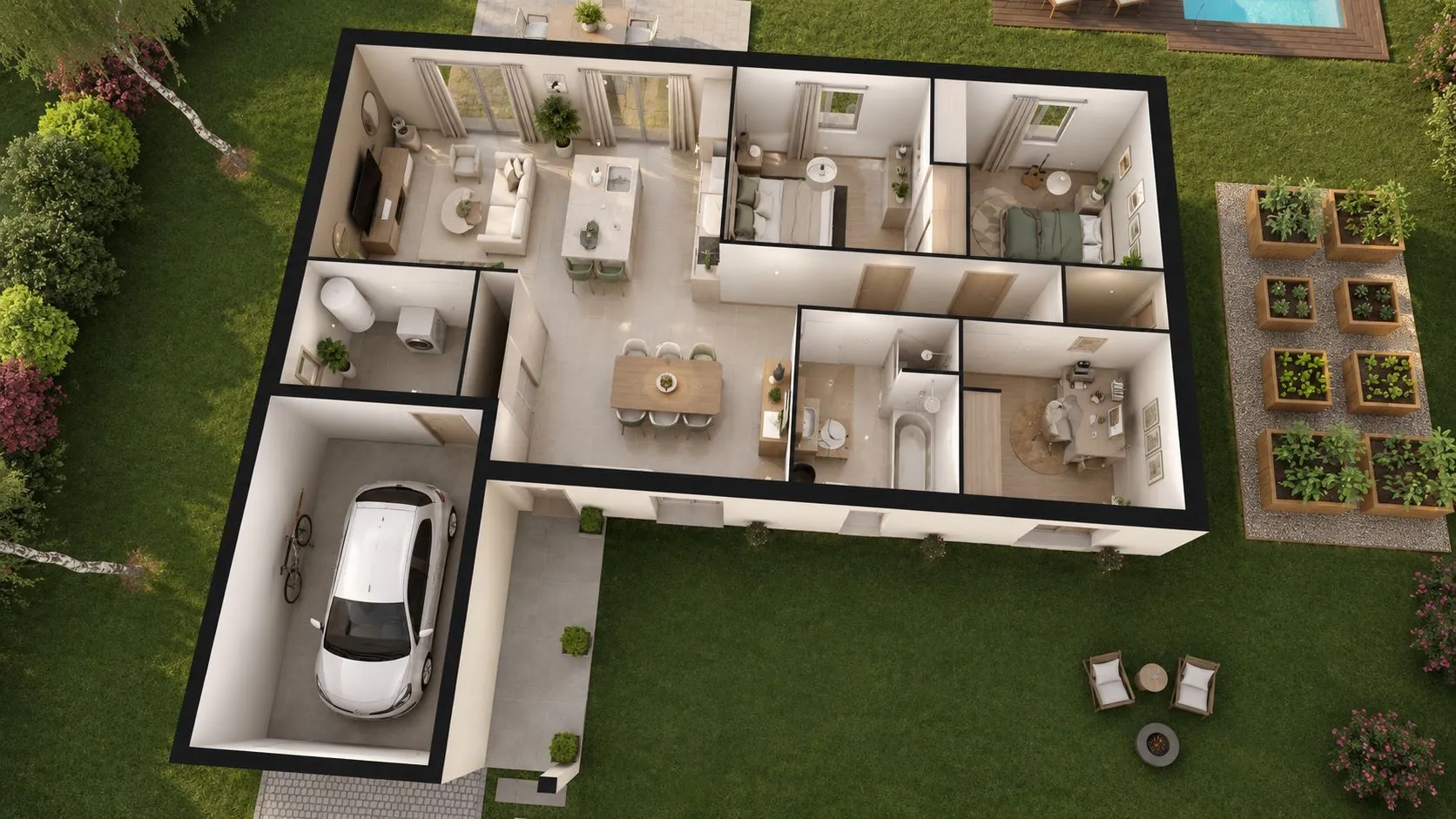 Maison neuve 94 m² à Paray-sous-Briailles (03500)
