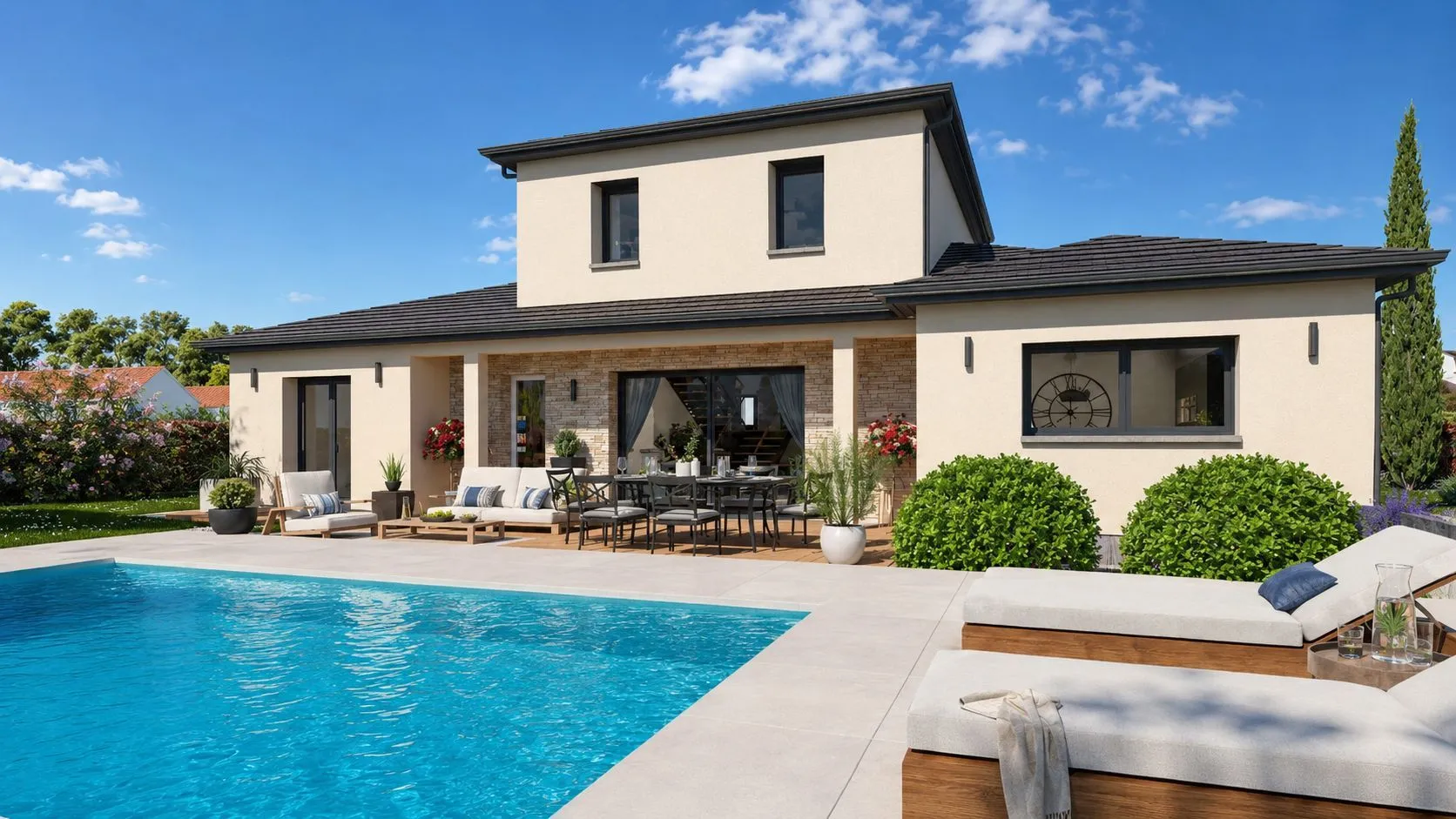 Maison neuve 131 m² à Saint-Georges-de-Reneins (69830)