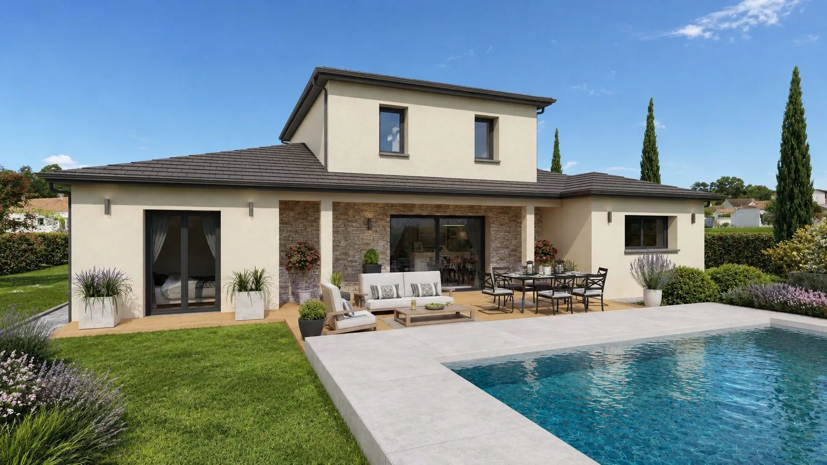 Maison neuve 131 m² à Saint-Georges-de-Reneins (69830)