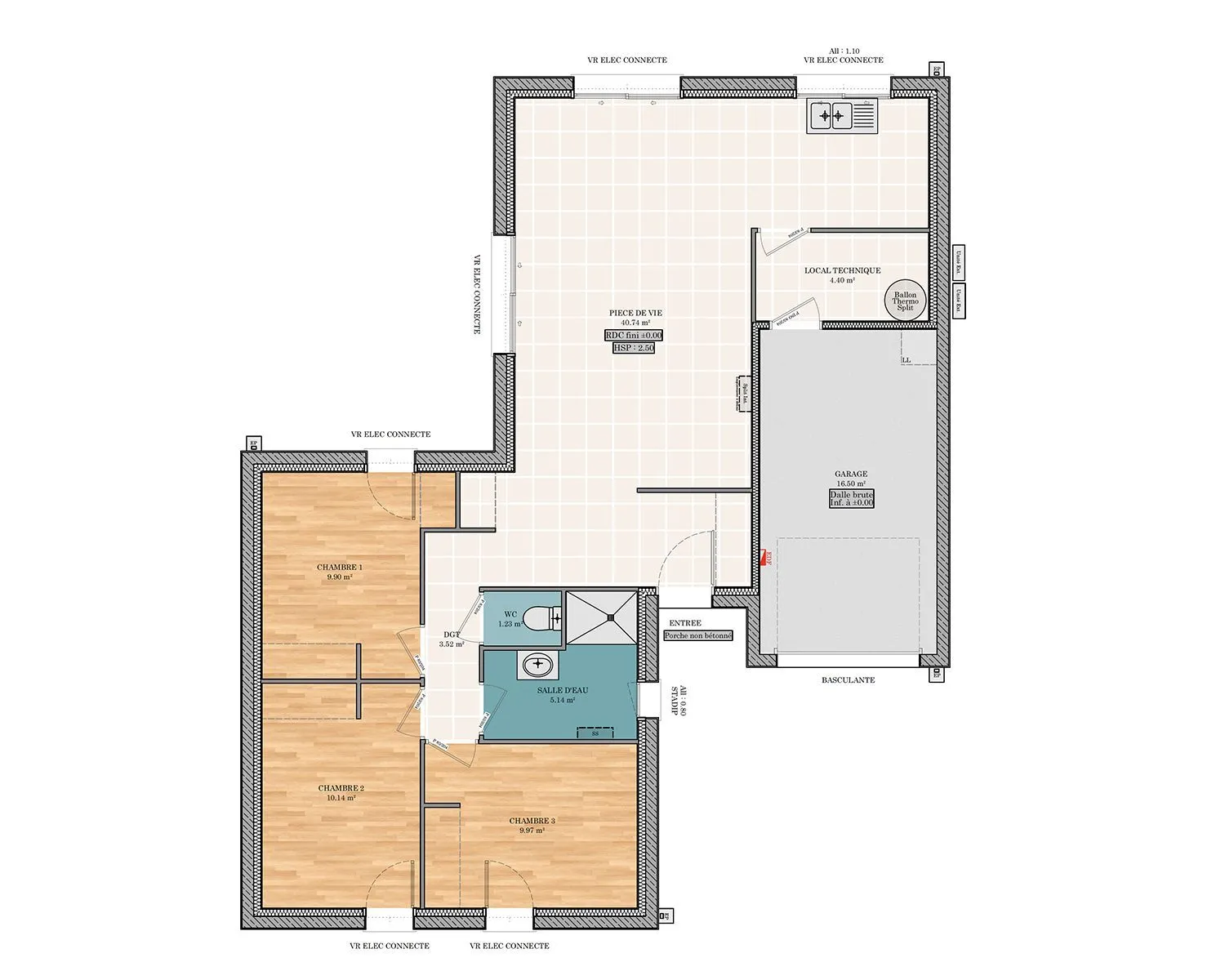 Saphir T 3ch 85 — modèle de maison