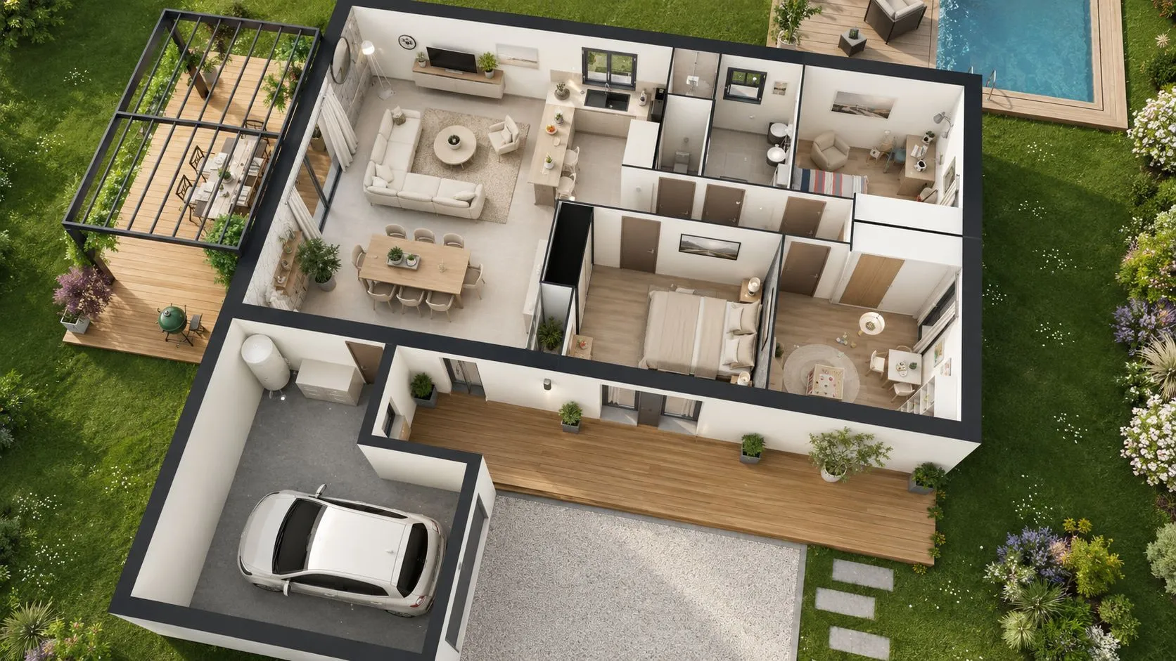 Maison neuve 90 m² à Anse (69480)