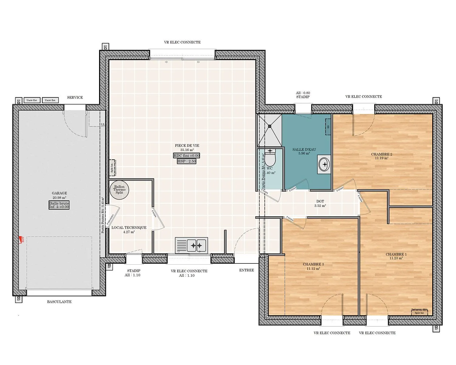 Emeraude M 3ch 83 — modèle de maison