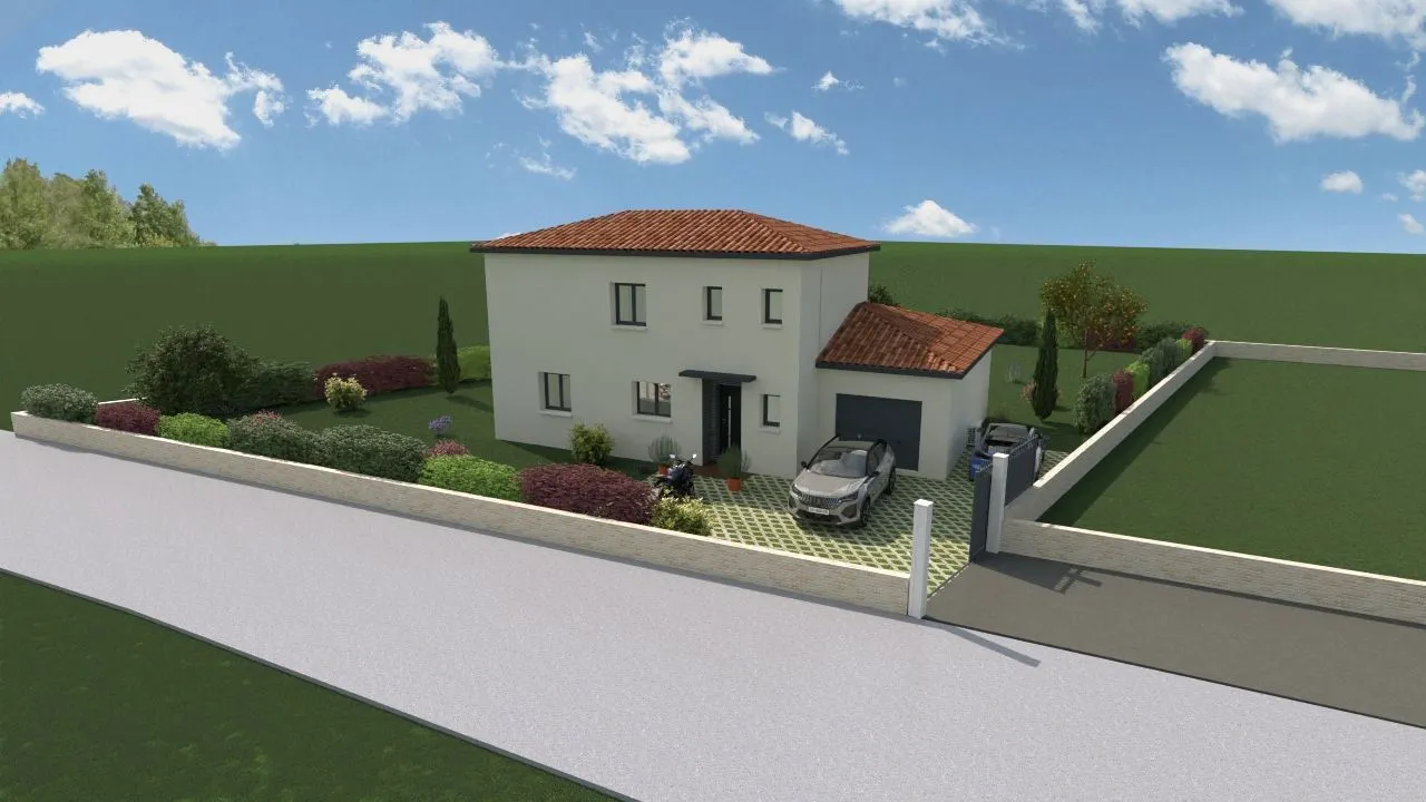 Maison neuve 120 m² à Dommartin (69380)