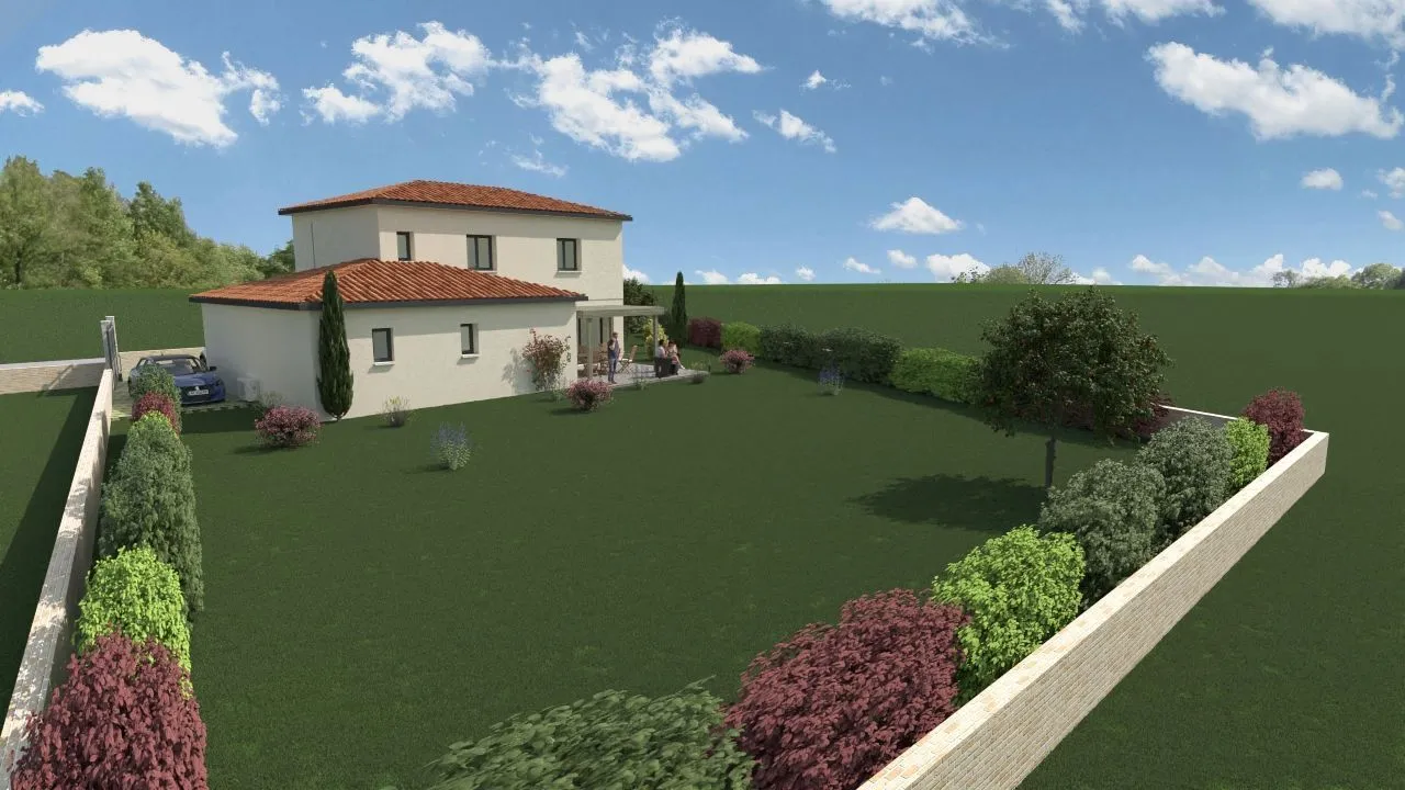 Maison neuve 120 m² à Dommartin (69380)