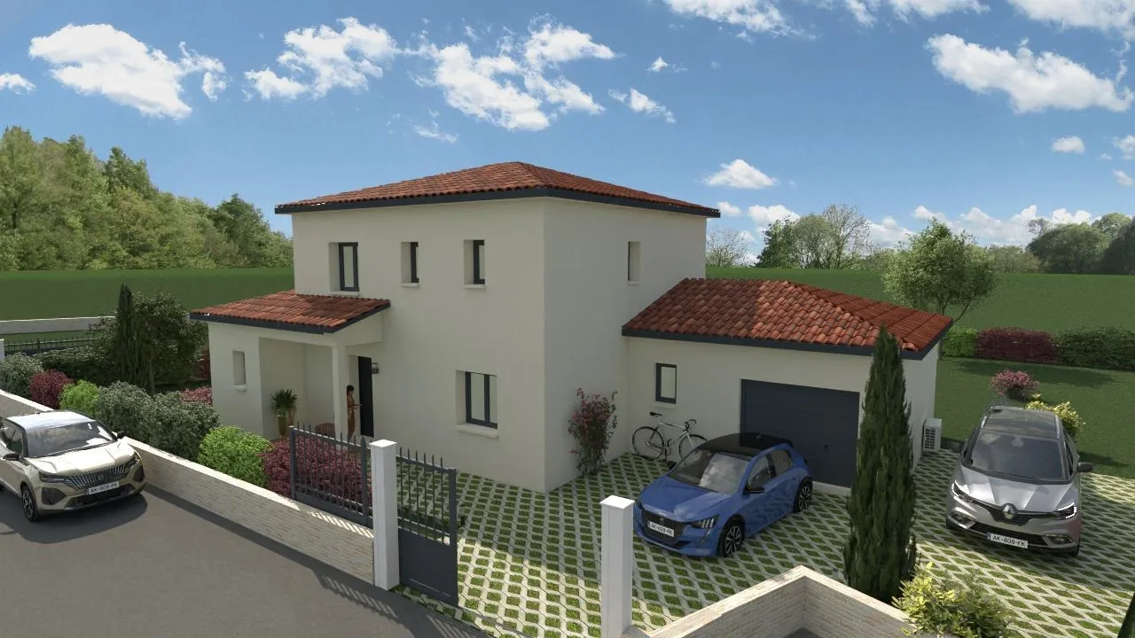Maison neuve 120 m² à Dommartin (69380)