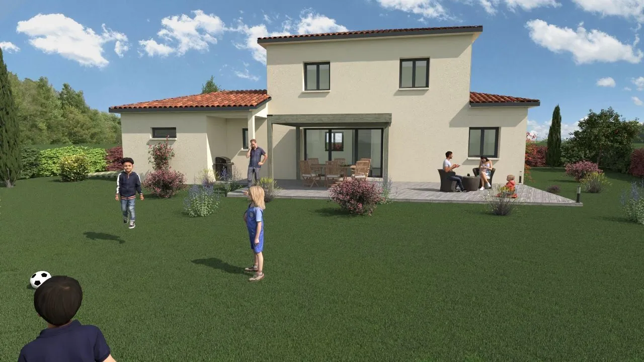 Maison neuve 120 m² à Dommartin (69380)