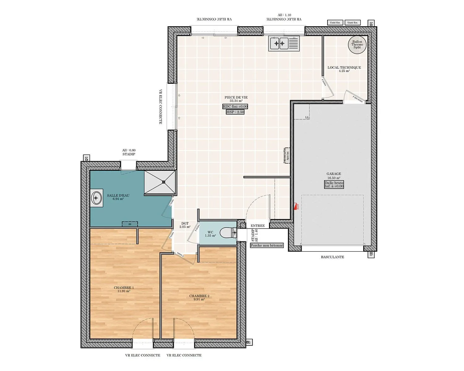 Saphir T 2ch 69 — modèle de maison