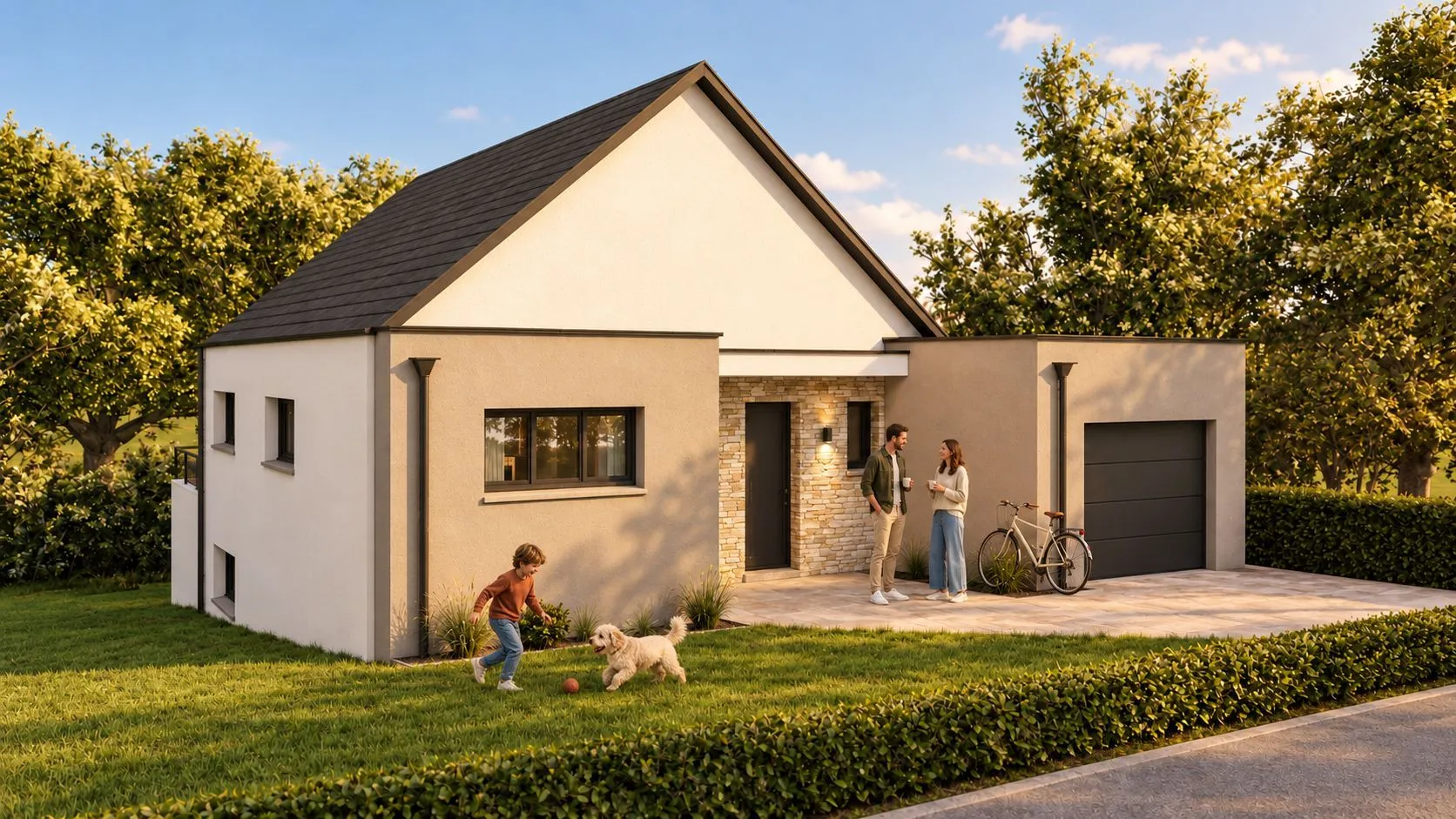 Maison neuve 85 m² à Loyat (56800)