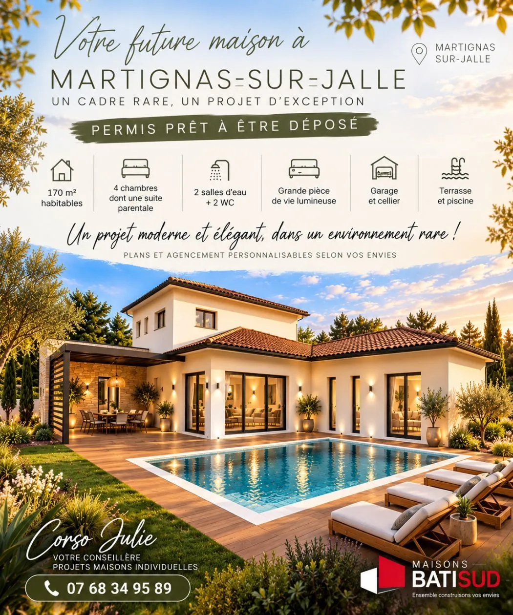 Martignas 170M2 — modèle de maison
