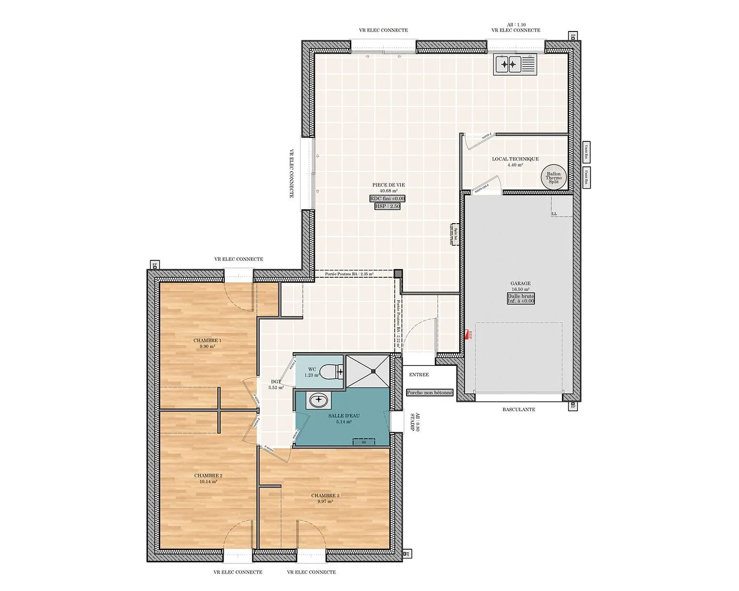 Saphir M 3ch 85 — modèle de maison