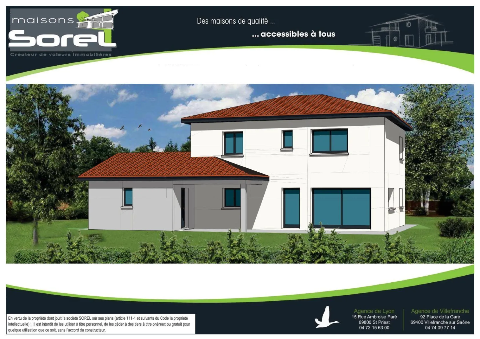 Maison neuve 138 m² à La Tour-de-Salvagny (69890)