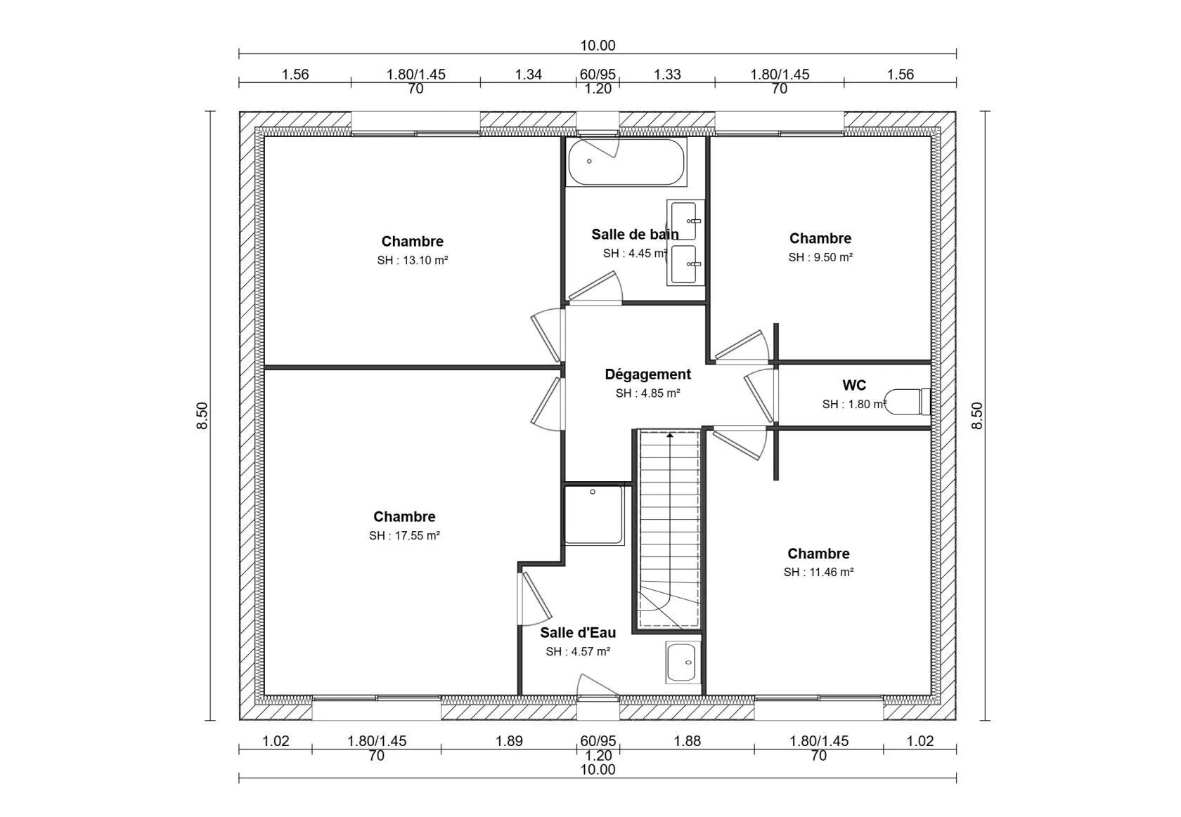 Maison neuve 135 m² à Villevaudé (77410)