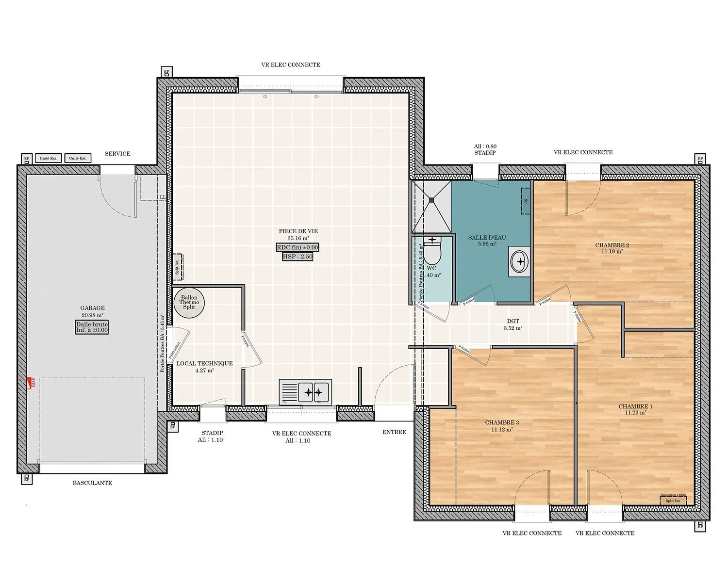 Emeraude C 3ch 83 — modèle de maison