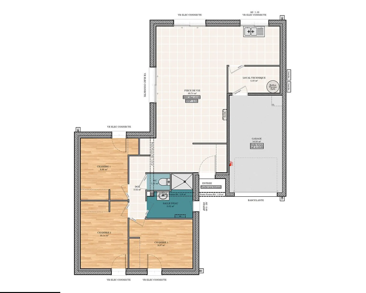 Saphir C 3ch 85 — modèle de maison
