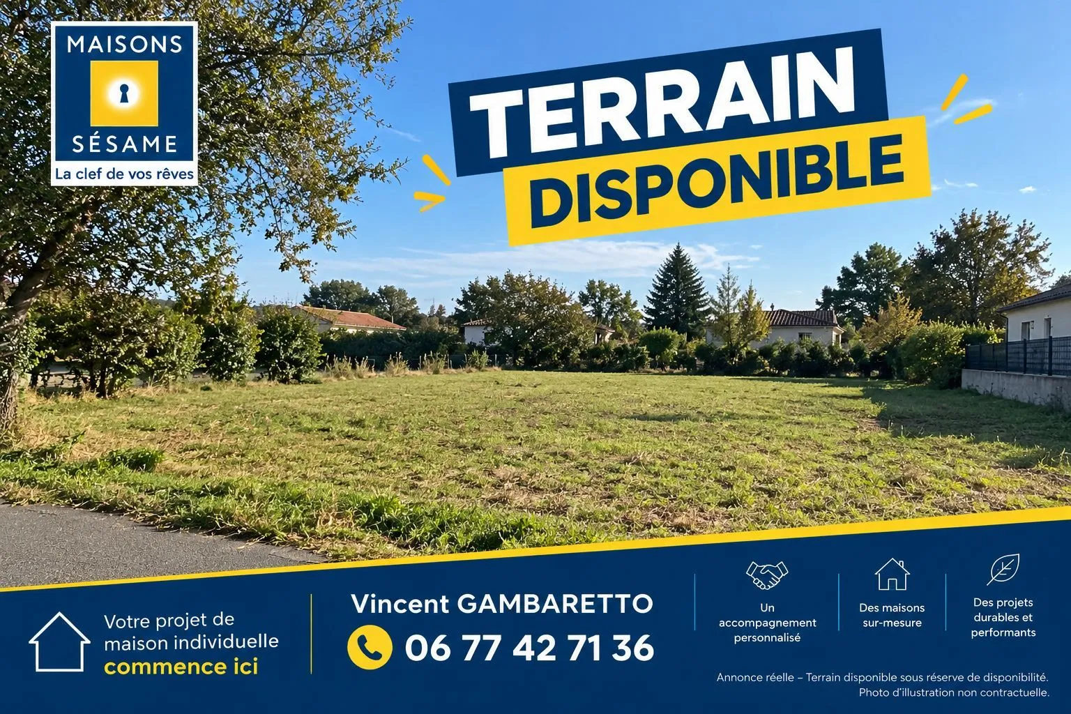 Terrain à bâtir 1000 m² à Mennecy (91540)