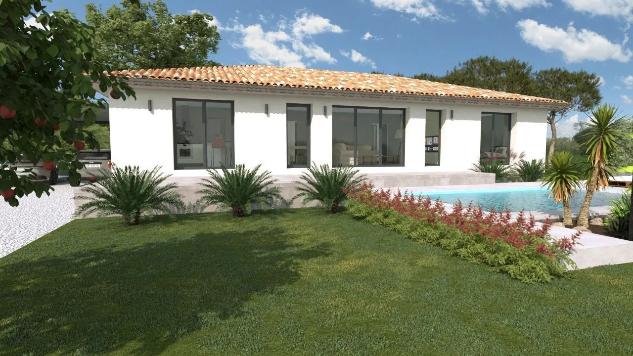 Terrain à bâtir 381 m² à Rochefort-du-Gard (30650)