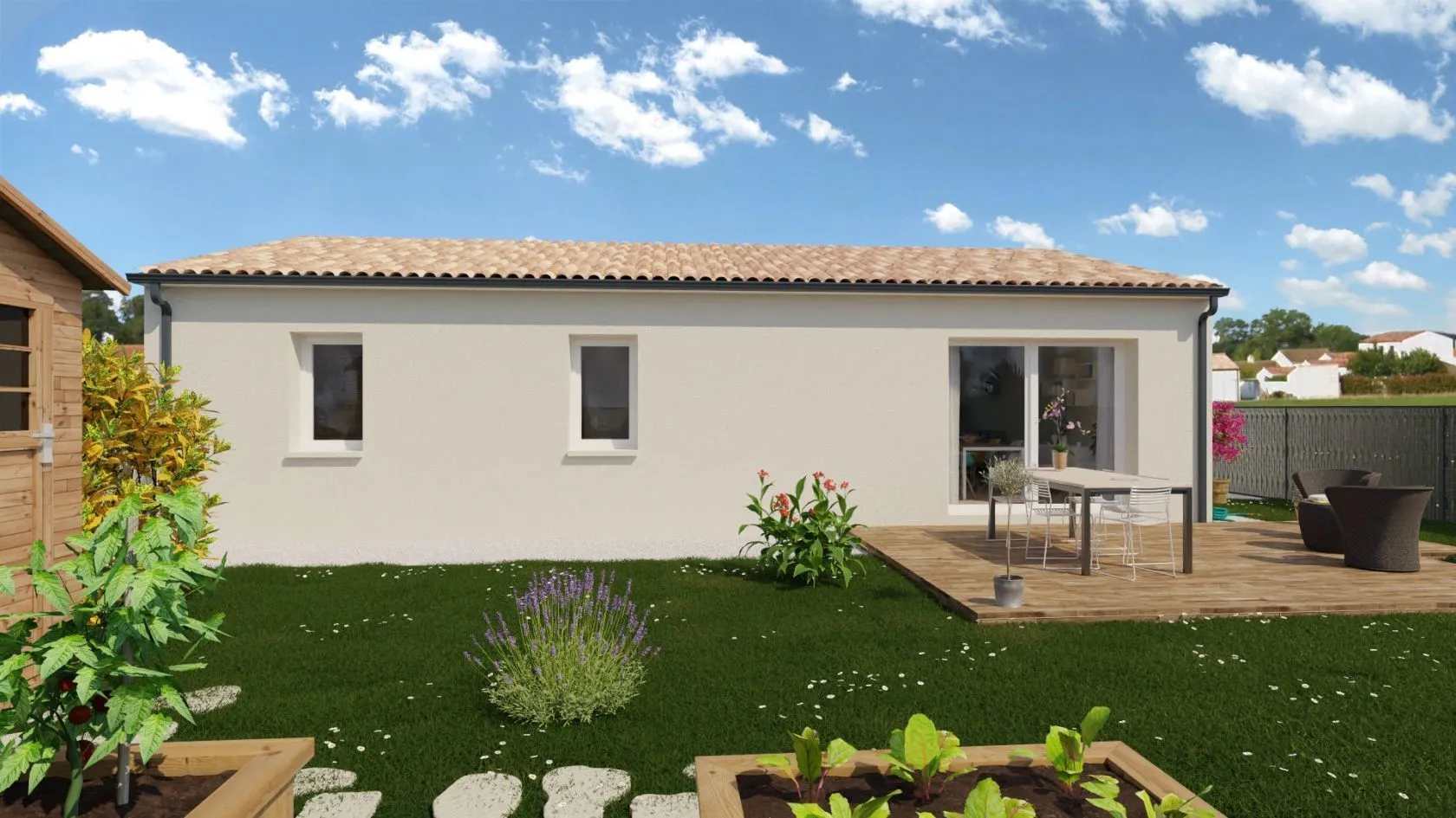 Maison neuve 84 m² à Gond-Pontouvre (16160)