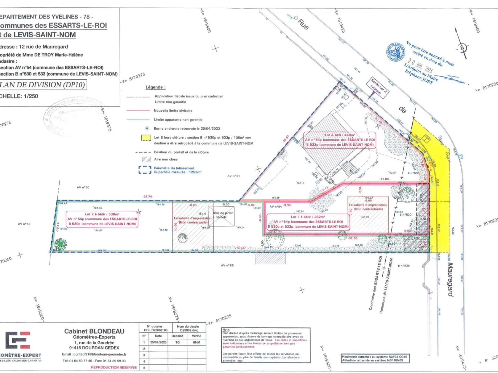 Terrain à bâtir 530 m² à Essarts-le-Roi (78690)