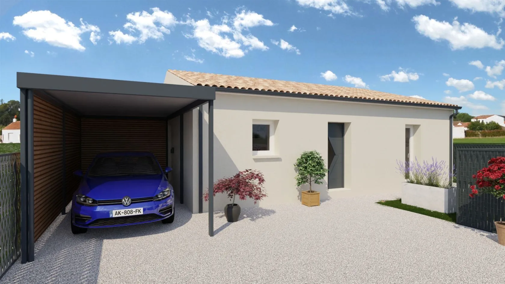 Maison neuve 70 m² à Gond-Pontouvre (16160)