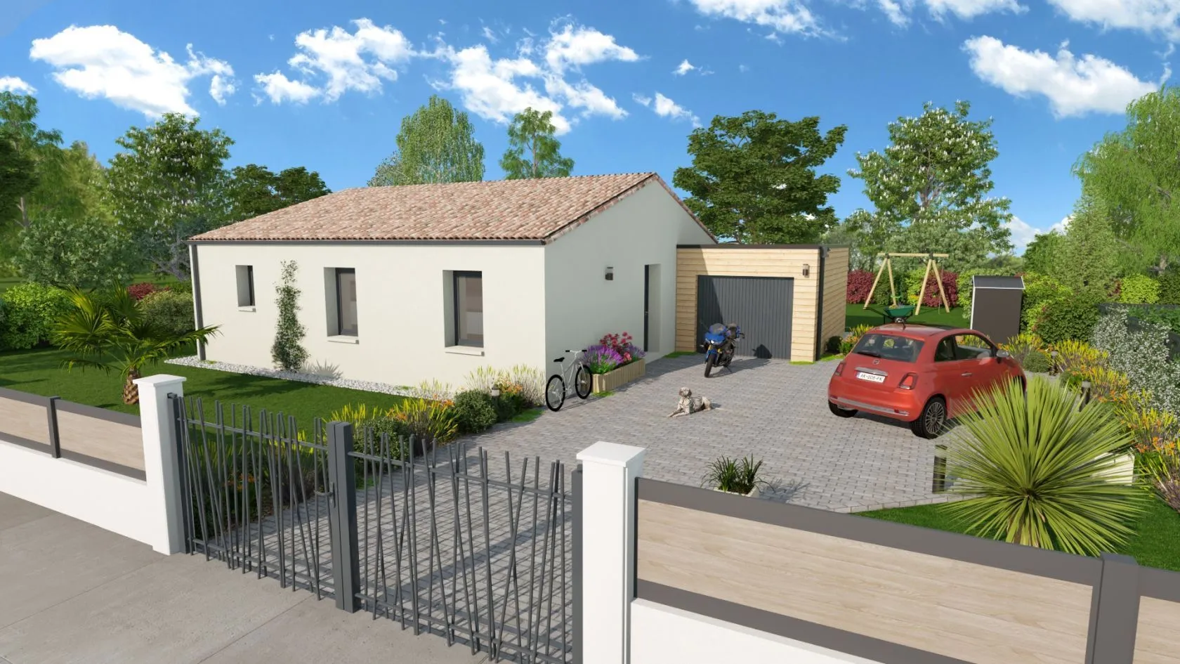 Maison neuve 80 m² à Angles-sur-l'Anglin (86260)