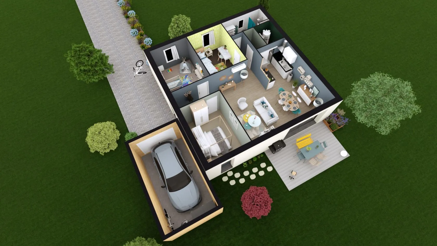 Maison neuve 80 m² à Maisoncelles-la-Jourdan (14500)