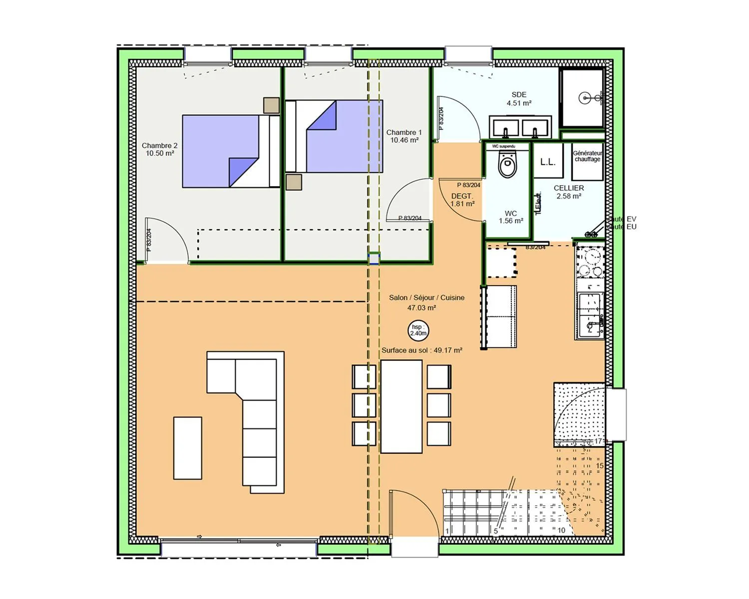 Maison neuve 111 m² à Volvic (63530)