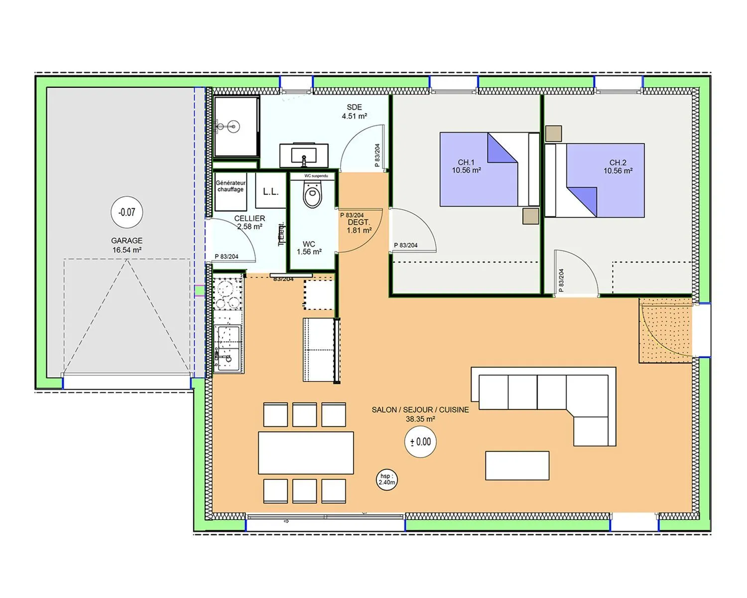 Maison neuve 70 m² à Châtel-Guyon (63140)