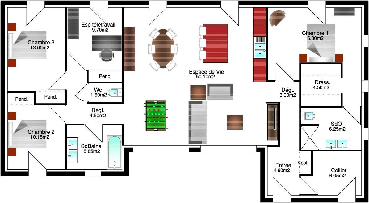 Adèle 3ch136+B — modèle de maison