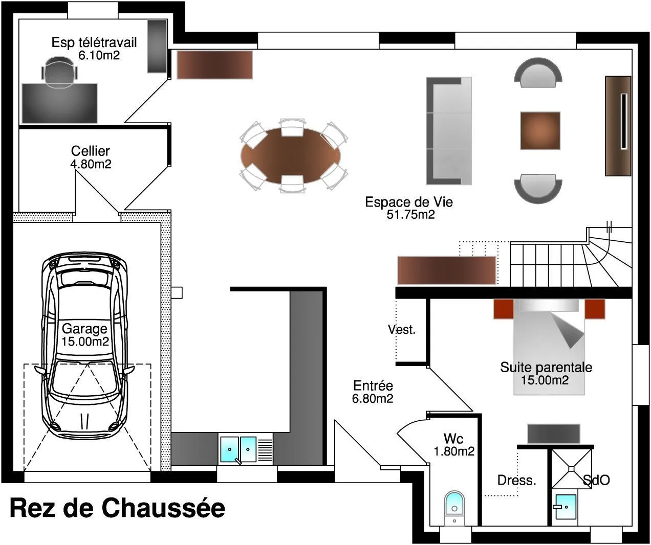 Maya 4ch156+B — modèle de maison