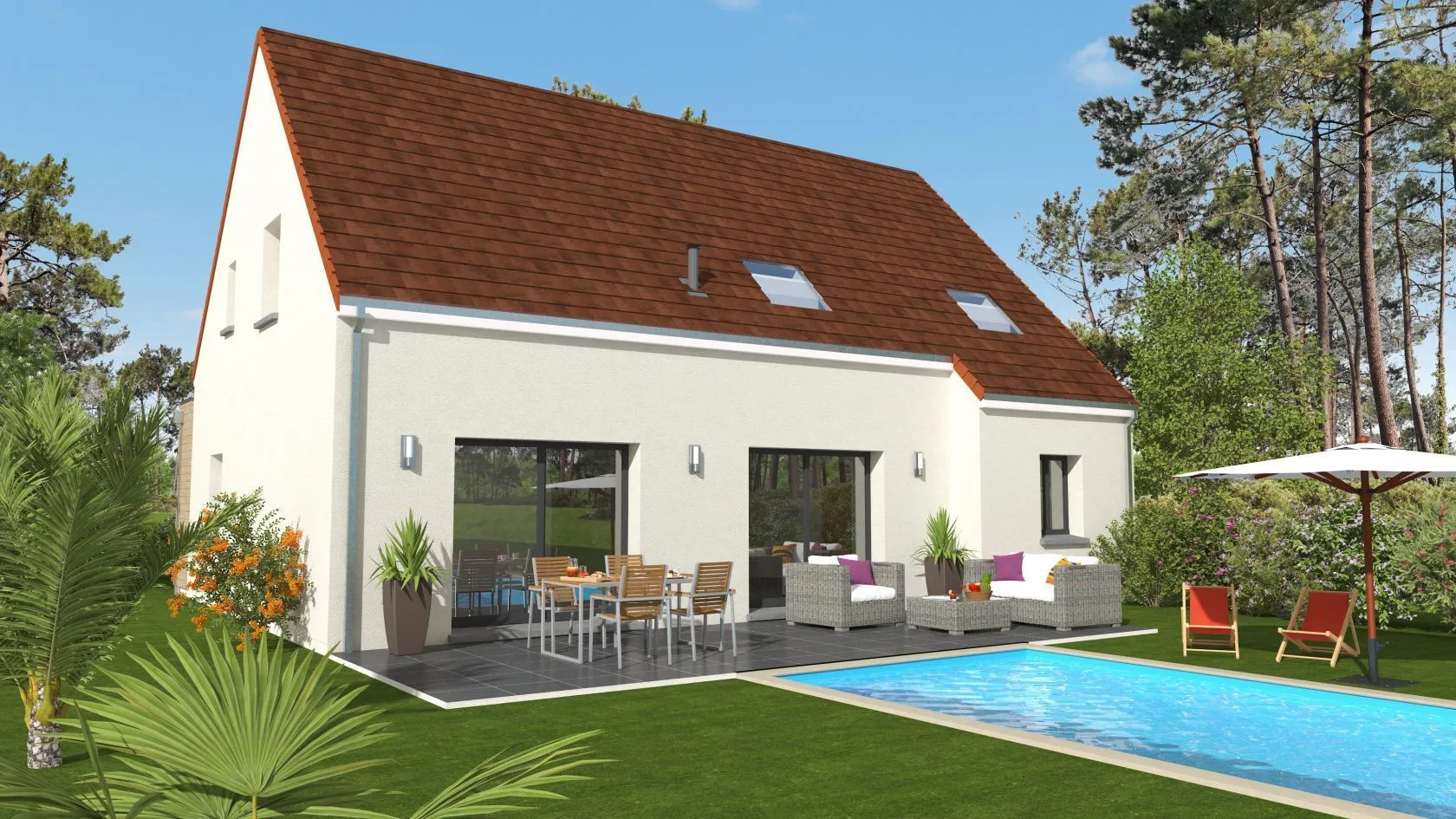 Maya 4ch156+B — modèle de maison