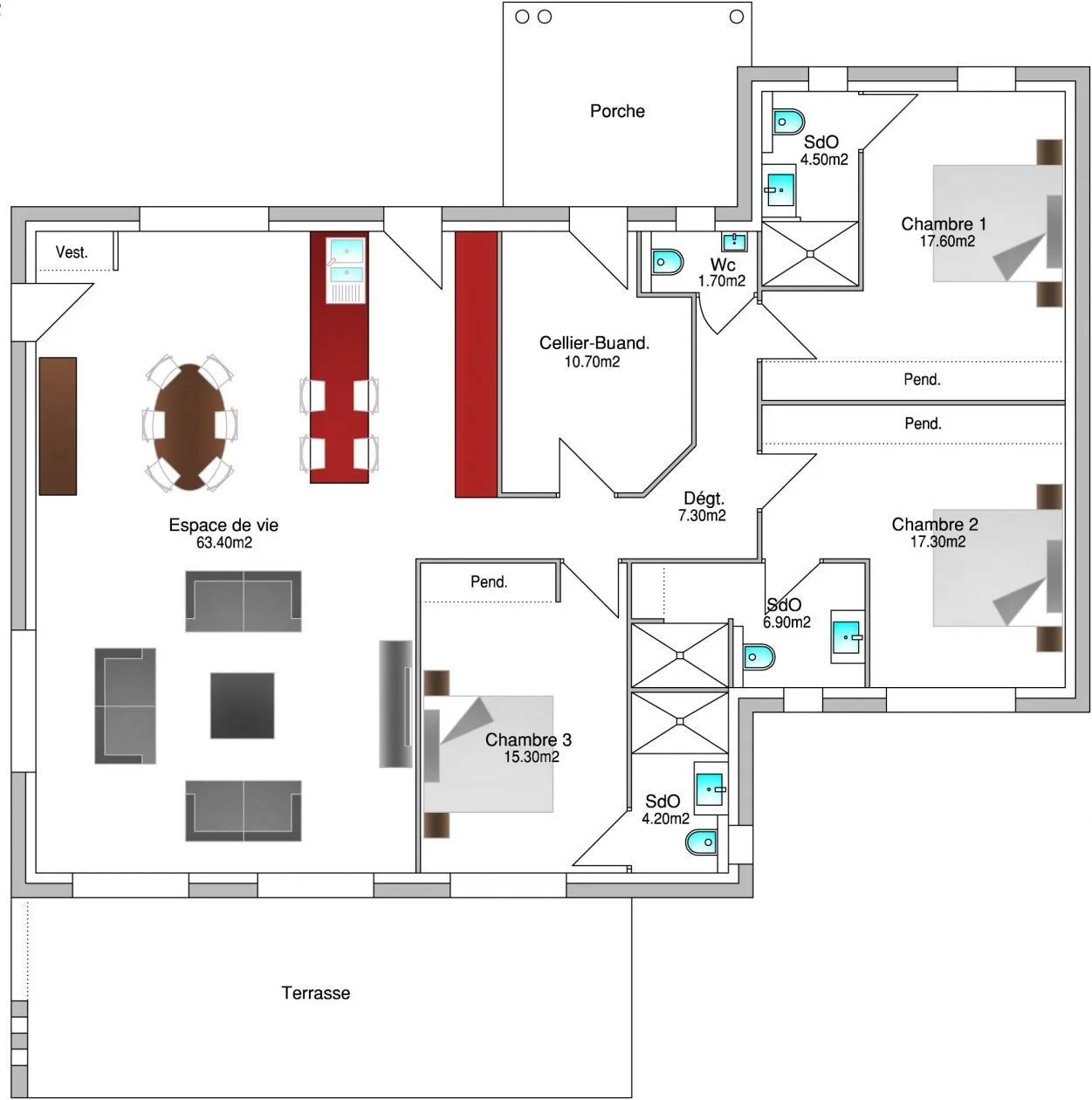 Mya 3ch148 — modèle de maison