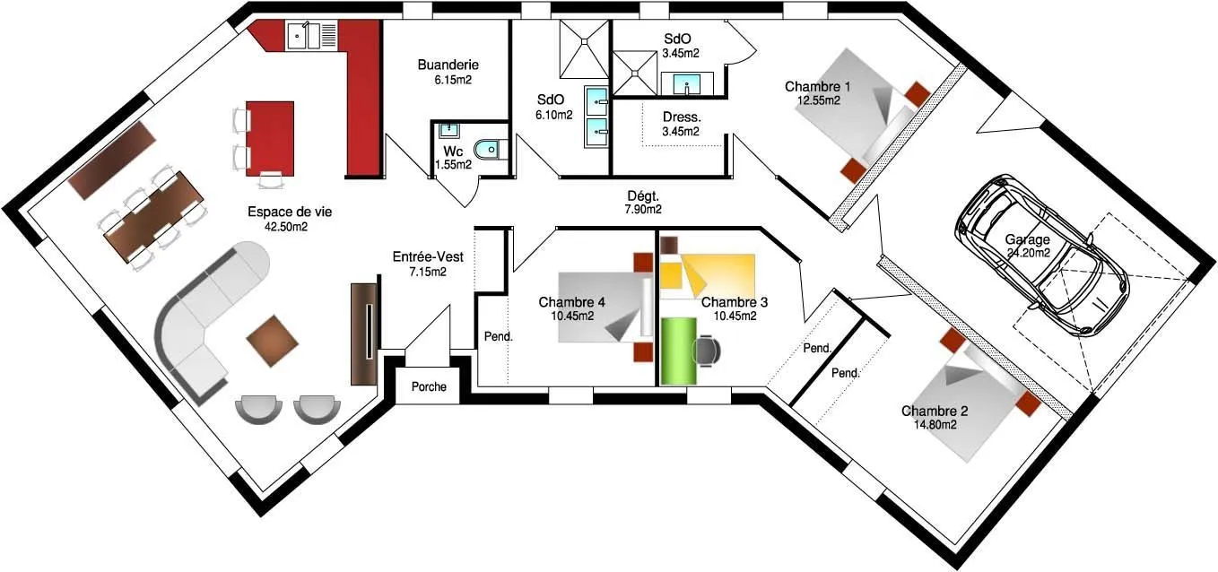 Juliette 4ch126 — modèle de maison
