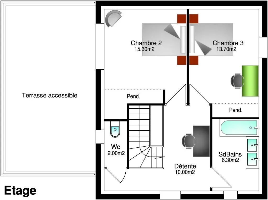 Lucie 3ch117 — modèle de maison