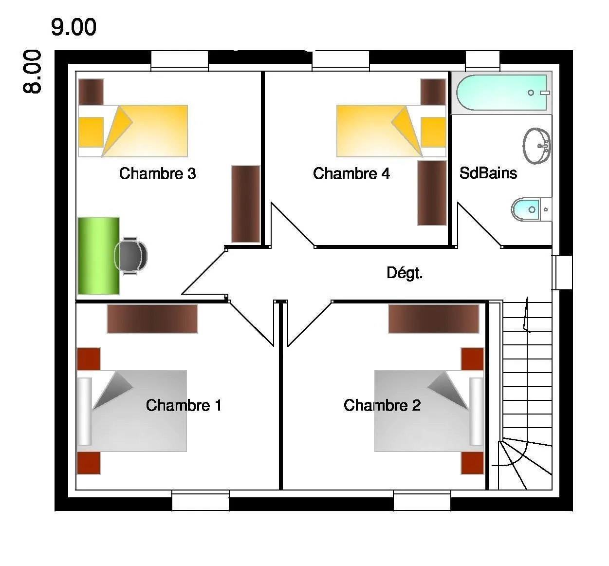Julia 4ch110 — modèle de maison