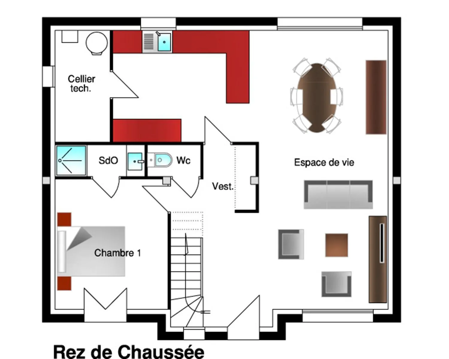 Olivia 5ch140 — modèle de maison