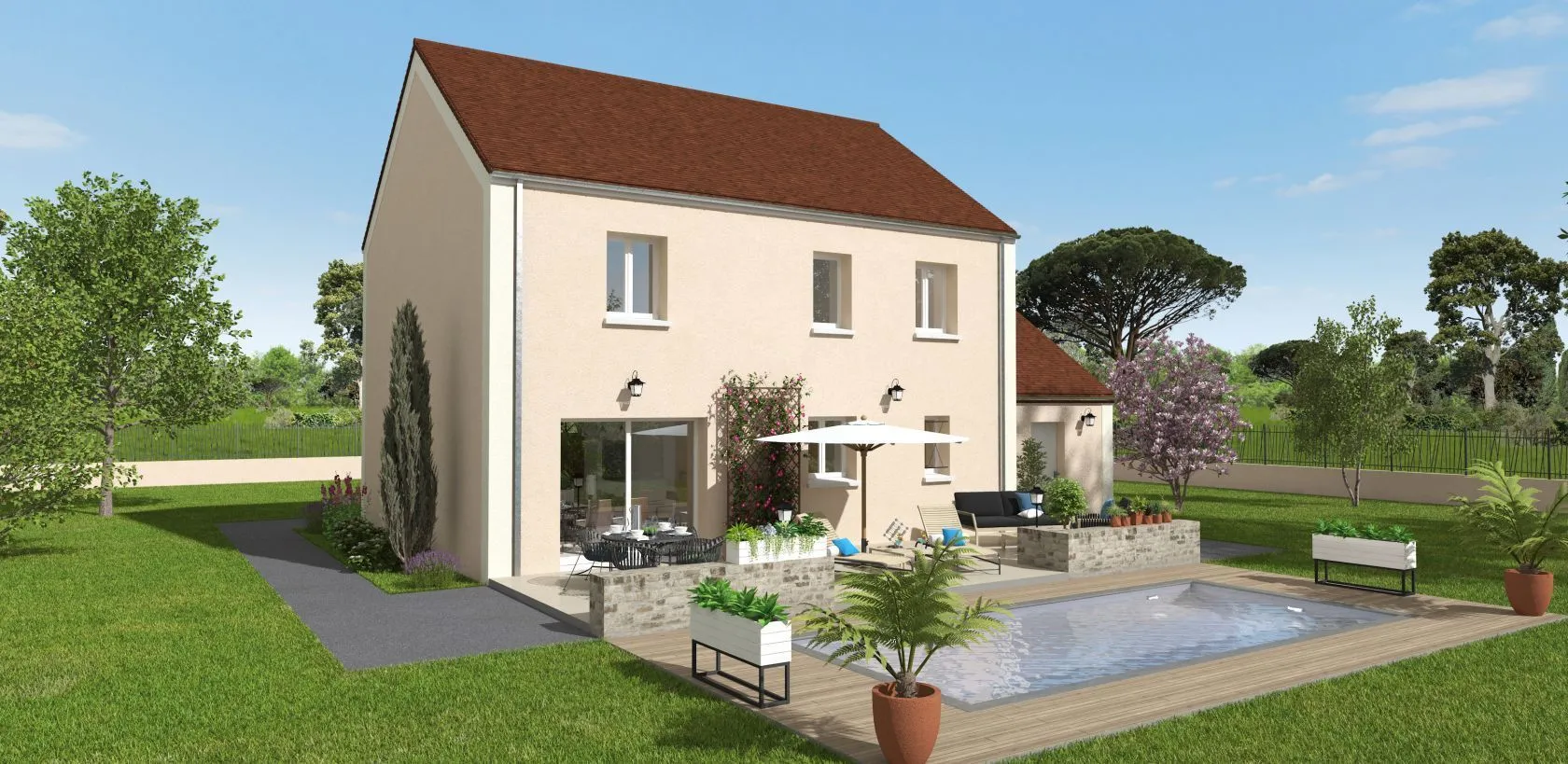 Maison neuve 160 m² à Bray-sur-Seine (77480)