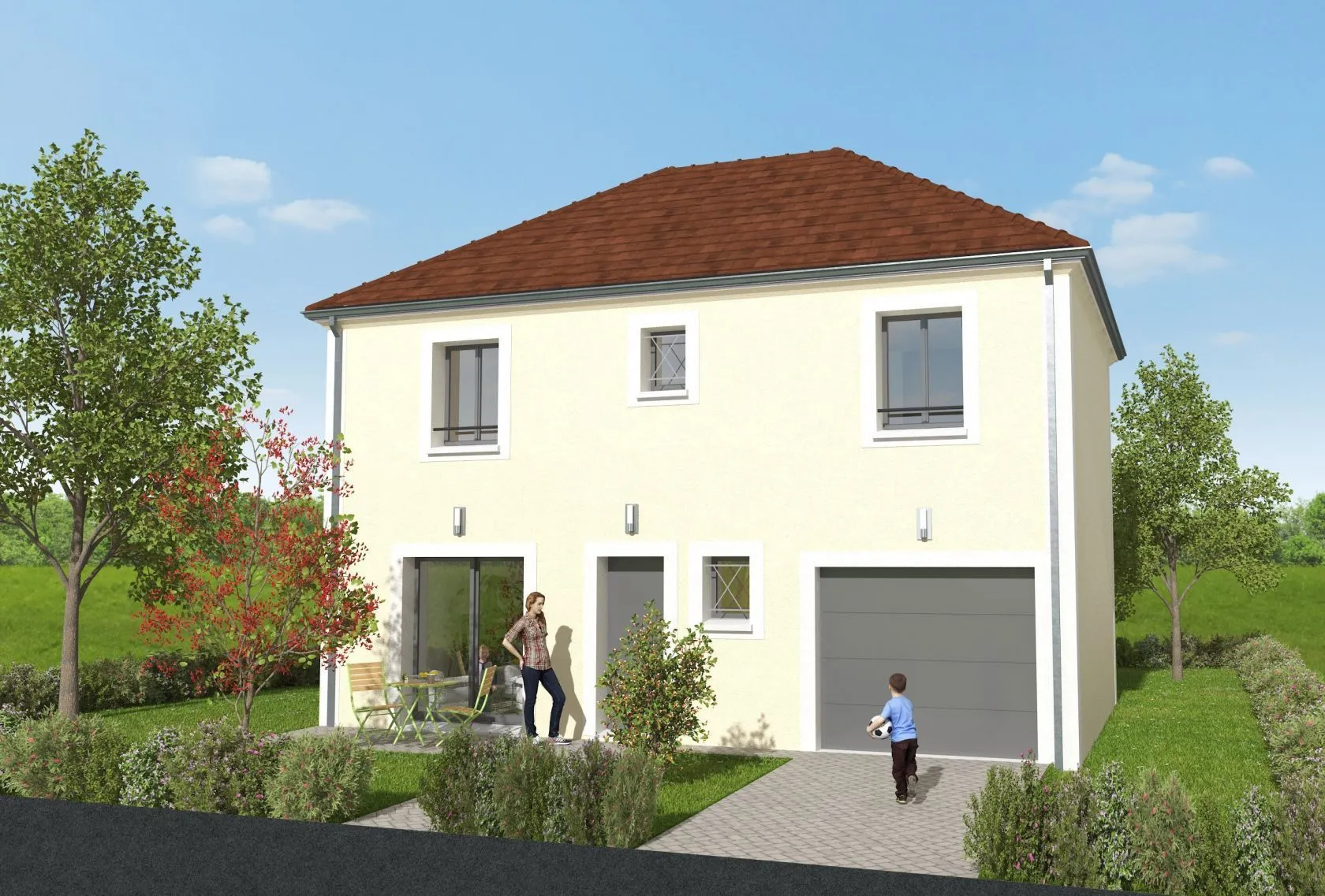 Maison neuve 100 m² à Vault-de-Lugny (89200)