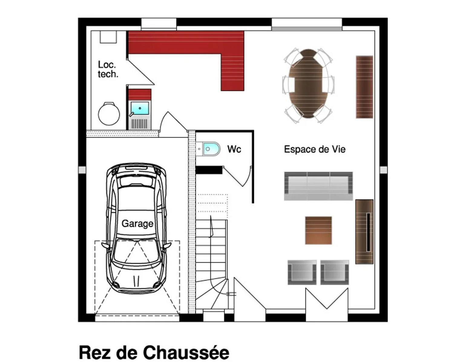Lilou 4ch100+B — modèle de maison