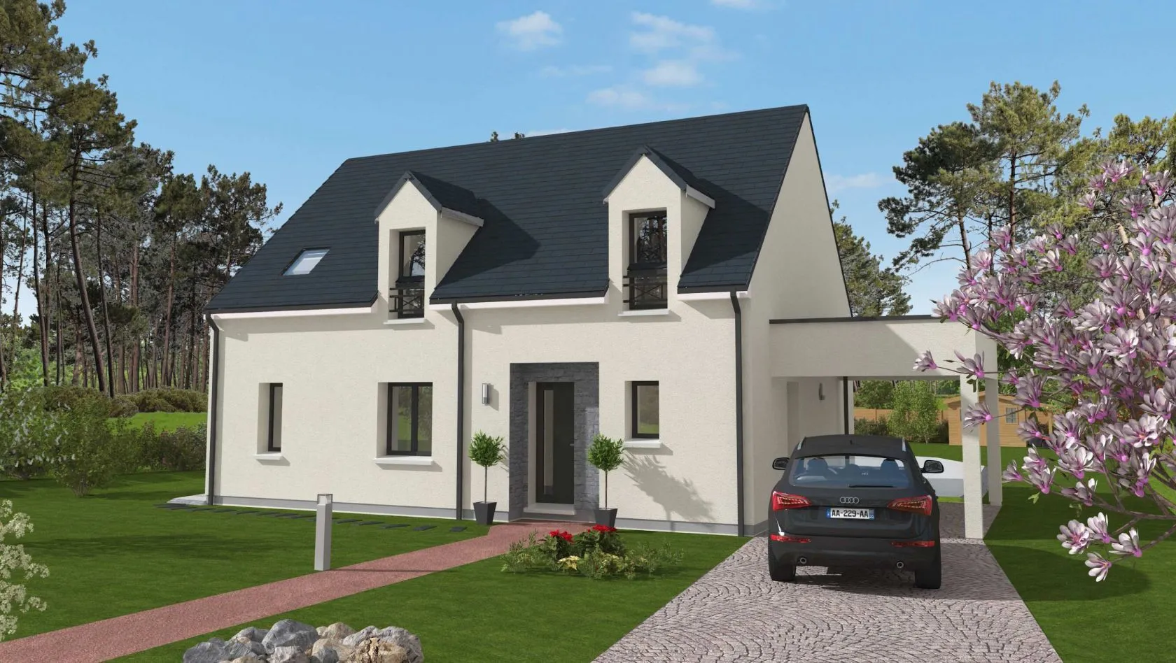 Maison neuve 130 m² à Sergines (89140)