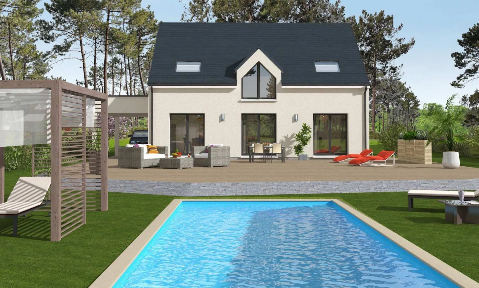 Maison neuve 130 m² à Sergines (89140)